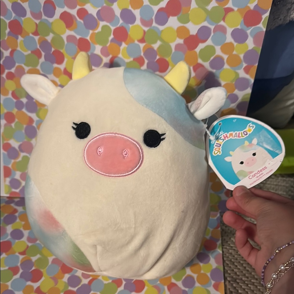 Squishmallows Easter Cow Candess Squishmallow